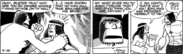 Alley Oop on Monday September 26, 1977 Comic Strip