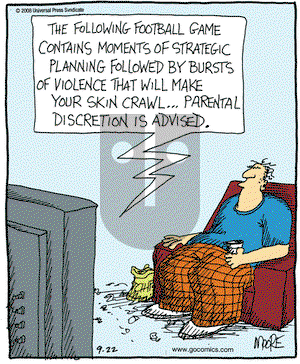 In the Bleachers on Monday September 22, 2008 Comic Strip