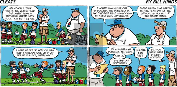 Cleats on Sunday September 17, 2006 Comic Strip