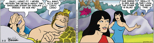 Alley Oop on Saturday March 3, 2012 Comic Strip