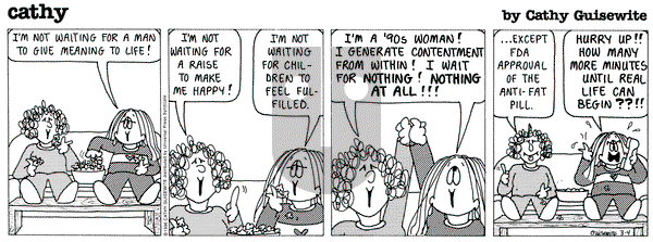 Cathy Classics on Monday March 4, 1996 Comic Strip