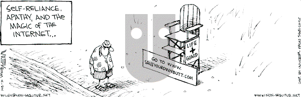 Non Sequitur on Monday April 24, 2000 Comic Strip