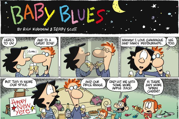 Baby Blues on Sunday December 31, 2017 Comic Strip