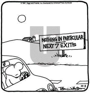 Ziggy on Thursday October 3, 1991 Comic Strip