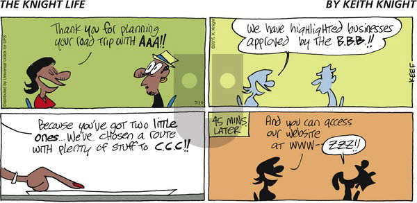 The Knight Life on Sunday July 19, 2015 Comic Strip