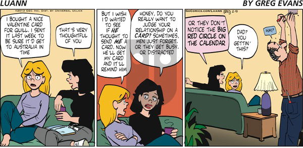 Luann on Sunday February 10, 2013 Comic Strip