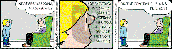 The Born Loser on Wednesday November 11, 2020 Comic Strip