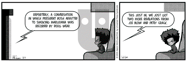 The Boondocks on Tuesday October 2, 2012 Comic Strip