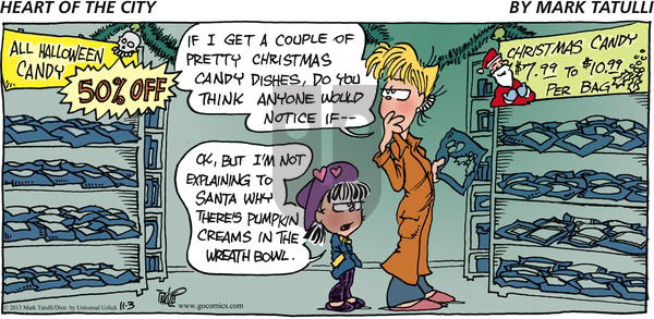 Heart of the City - Sunday November 3, 2013 Comic Strip