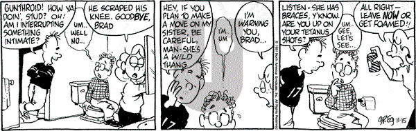 Luann on Friday November 15, 1991 Comic Strip