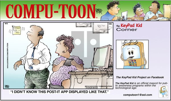 Compu-toon on Sunday April 13, 2014 Comic Strip