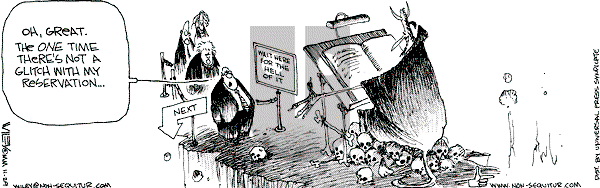 Non Sequitur on Wednesday November 29, 2000 Comic Strip