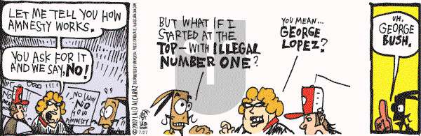 La Cucaracha on Friday July 27, 2007 Comic Strip