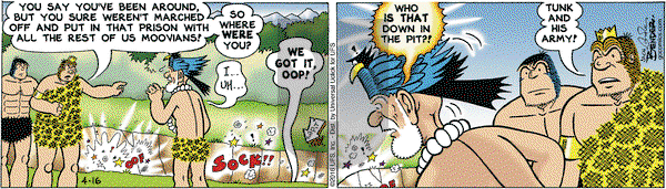 Alley Oop on Saturday April 16, 2016 Comic Strip