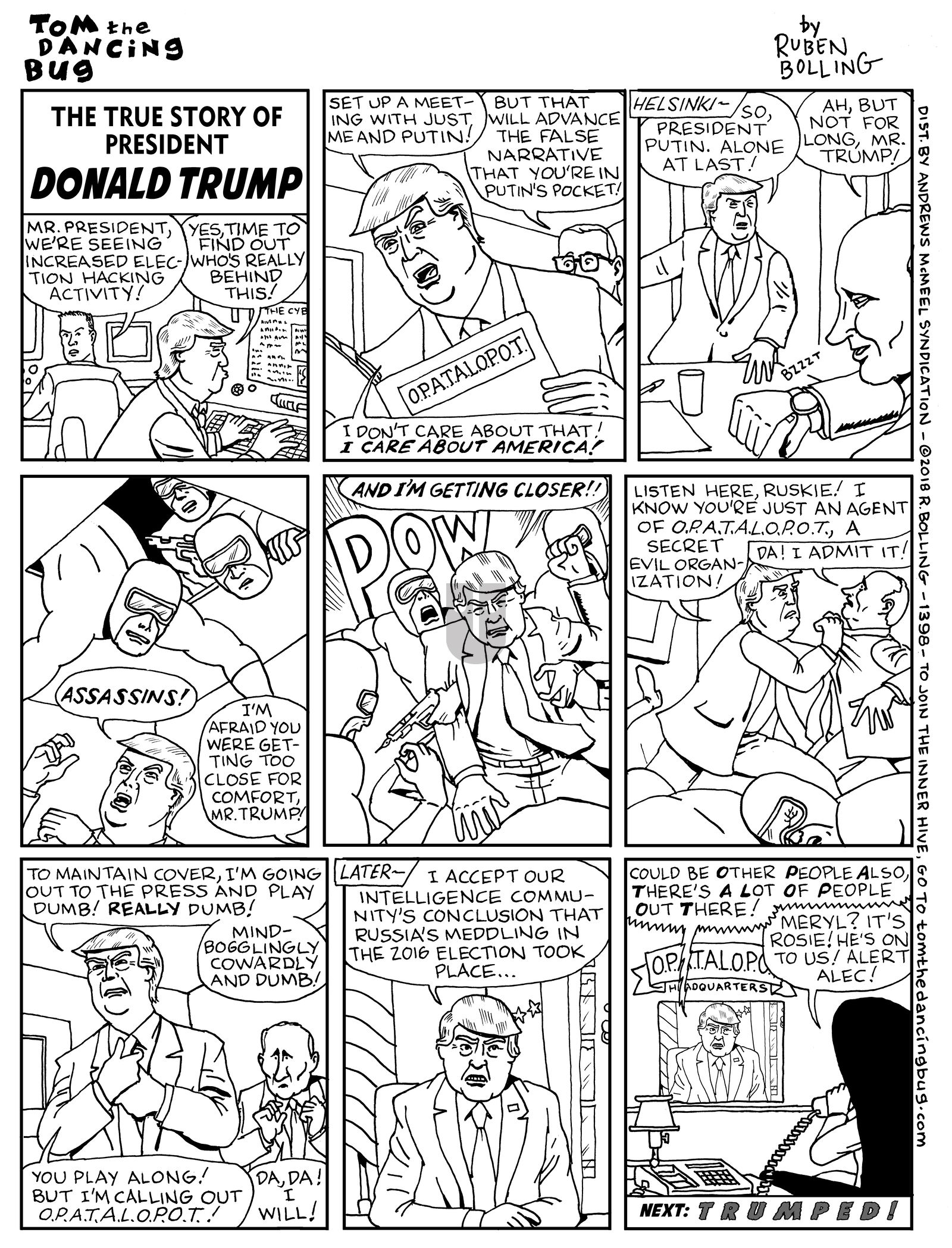 Tom the Dancing Bug - Monday July 23, 2018 Comic Strip