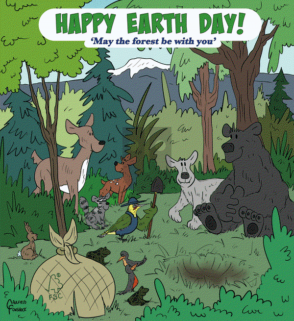Yaffle on Tuesday April 22, 2025 Comic Strip