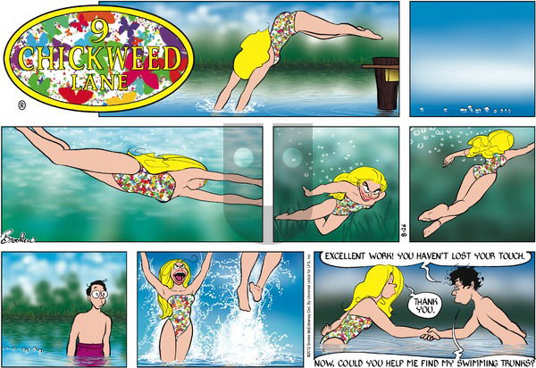 9 Chickweed Lane on Sunday August 26, 2012 Comic Strip