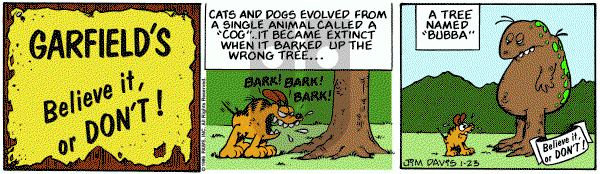 Garfield on Thursday January 23, 1986 Comic Strip