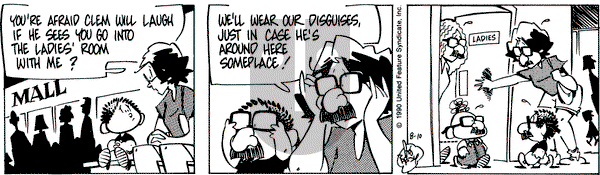 Rose is Rose on Friday August 10, 1990 Comic Strip