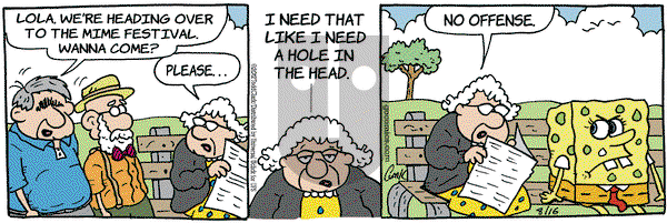 Lola on Thursday August 16, 2012 Comic Strip