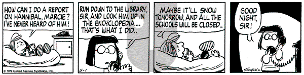 Peanuts on Tuesday May 1, 1979 Comic Strip