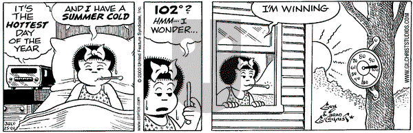 Nancy on Tuesday July 25, 2000 Comic Strip
