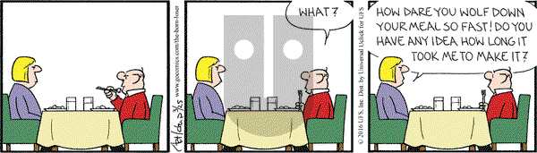 The Born Loser on Friday March 25, 2016 Comic Strip