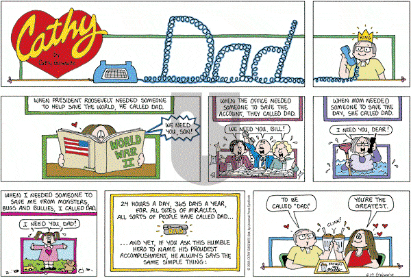 Cathy Classics - Sunday June 19, 2005 Comic Strip