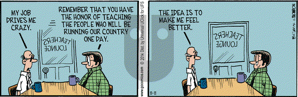 Grand Avenue on Tuesday November 11, 2014 Comic Strip