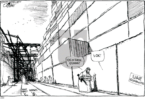 Pat Oliphant on Monday February 20, 2006 Comic Strip