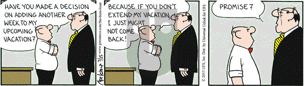 The Born Loser on Thursday July 25, 2013 Comic Strip