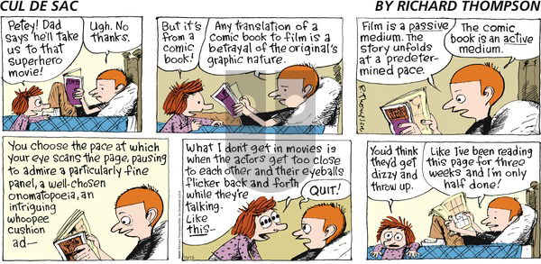 Cul de Sac on Sunday October 13, 2013 Comic Strip