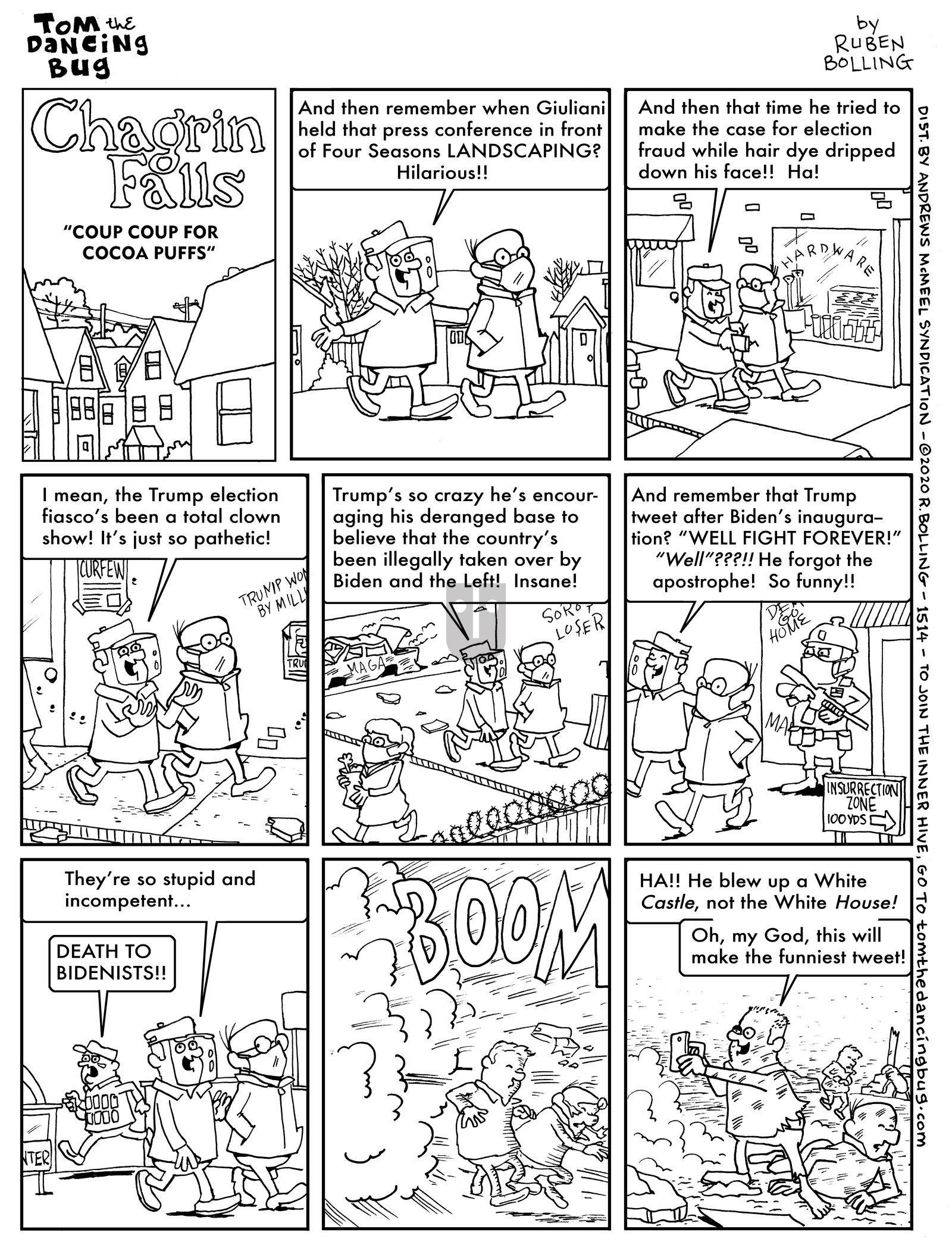Tom the Dancing Bug - Monday November 23, 2020 Comic Strip