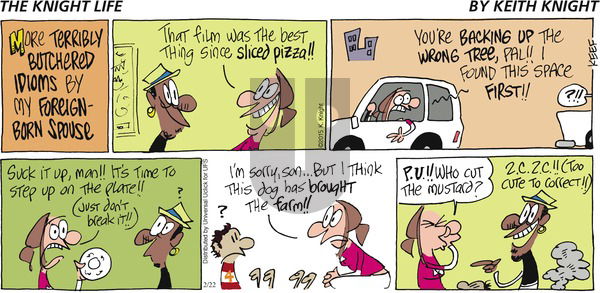 The Knight Life on Sunday February 22, 2015 Comic Strip