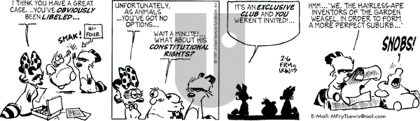 Over the Hedge on Thursday February 6, 1997 Comic Strip