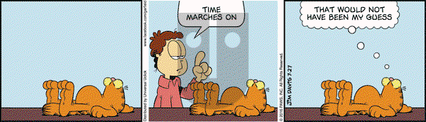 Garfield on Wednesday July 27, 2016 Comic Strip