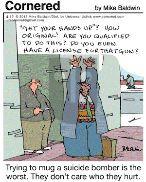 Cornered on Thursday April 12, 2012 Comic Strip