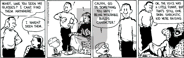 Calvin and Hobbes - Friday December 7, 1990 Comic Strip