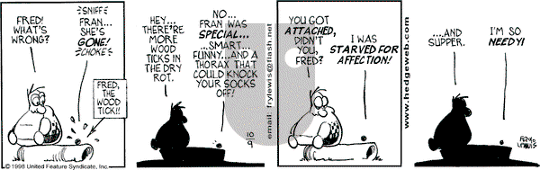 Over the Hedge on Friday October 9, 1998 Comic Strip