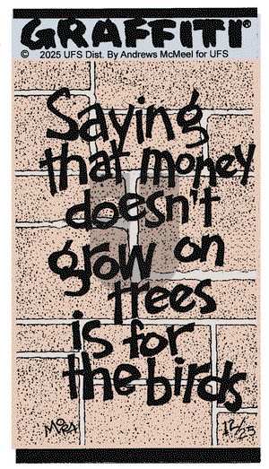 Graffiti on Thursday December 25, 2025 Comic Strip