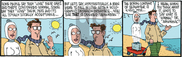 Monty on Saturday February 14, 2009 Comic Strip