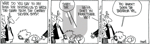 The Buckets on Saturday March 22, 1997 Comic Strip