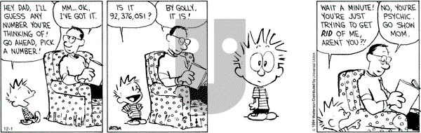 Calvin and Hobbes on Monday December 1, 2014 Comic Strip
