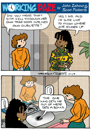 Working Daze - Friday November 17, 2017 Comic Strip