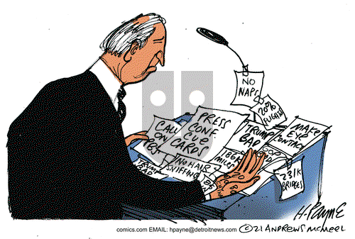 Henry Payne on Friday March 26, 2021 Comic Strip
