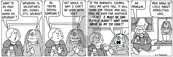 Cathy Classics on Tuesday February 10, 1998 Comic Strip