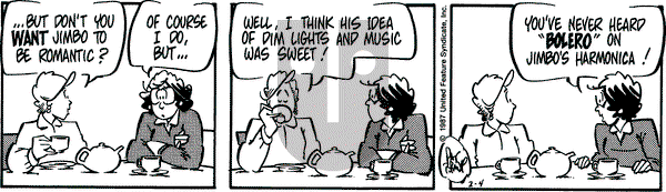 Rose is Rose on Wednesday February 4, 1987 Comic Strip