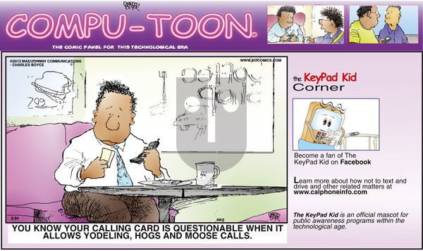 Compu-toon on Sunday February 24, 2013 Comic Strip