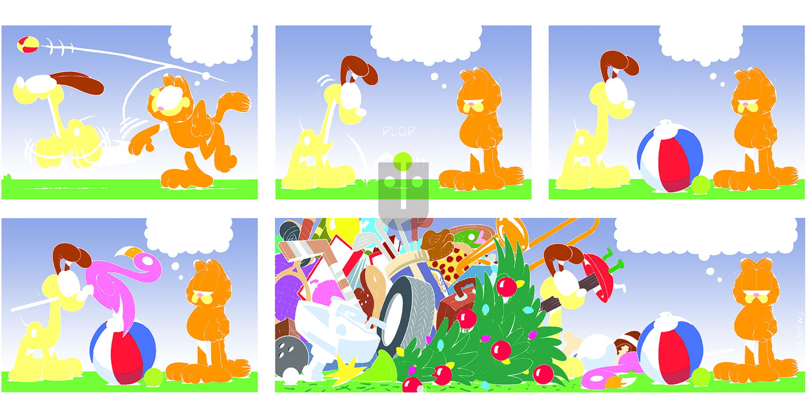 Garfield on Sunday July 13, 2014 Comic Strip
