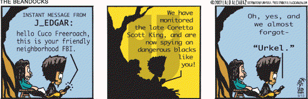 La Cucaracha on Thursday September 13, 2007 Comic Strip